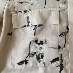 Blush Pink Floral Button Up Blouse -Dynamite (size small)